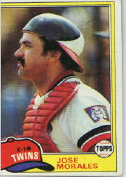 1981 Topps Baseball Cards      043      Jose Morales